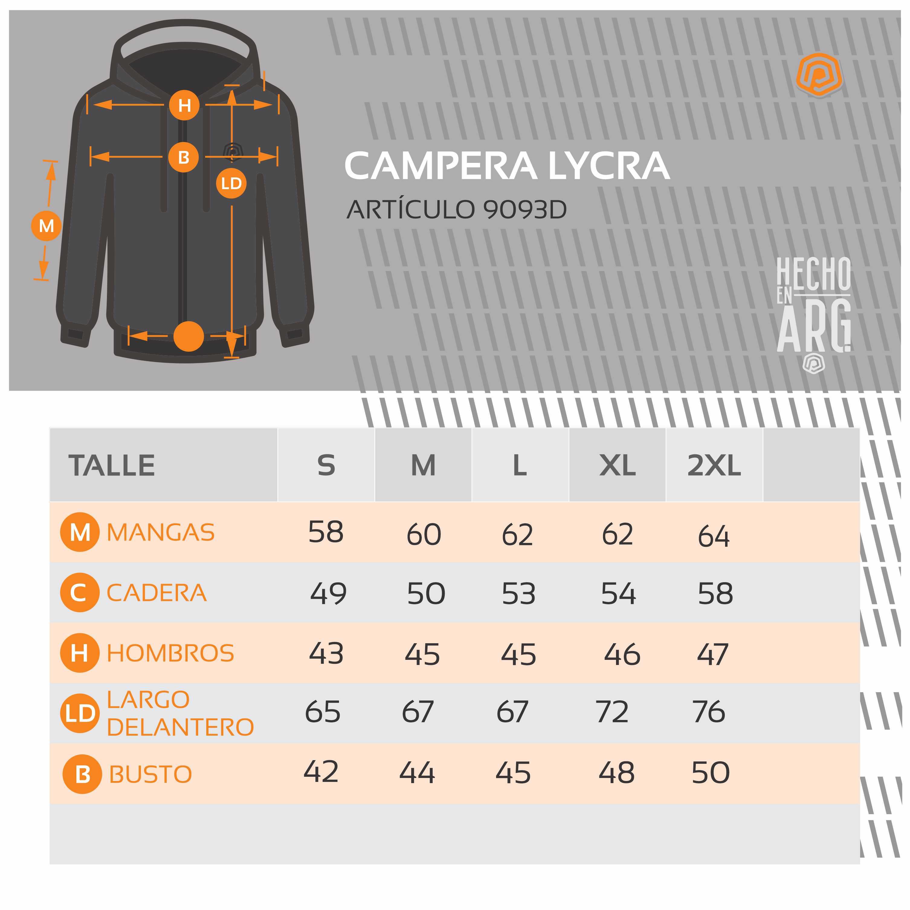 CAMPERA LYCRA TÉRMICA